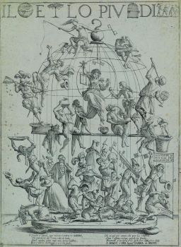 Vai alla pagina Giuseppe Maria Mitelli, Il mondo è per lo più gabbia di matti