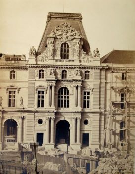 Vai alla pagina Édouard Denis Baldus, Lavori al padiglione Colbert del Louvre a Parigi